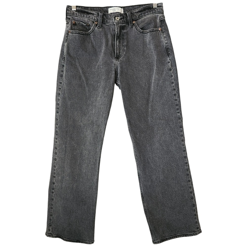 Abercrombie & Fitch Black Low Rise Baggy Jean 27S